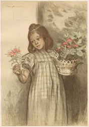 blomma flicka