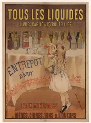 Ivry lager. Mineralvatten, öl, cider, vin och likör, 1897.