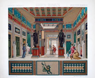 Grekiskt, romerskt tempel, c1800-1835