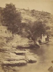 [Beach, Cliff, and Water Front Cafe]