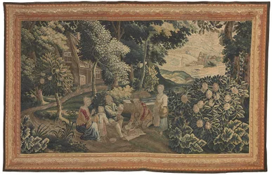 En flamländsk pastoral gobeläng, tidigt 1700-tal (textil)