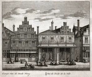 Delft, Nederländerna. (gravyr