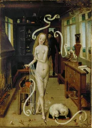 Der Liebeszauber (tempera på kopparbok)