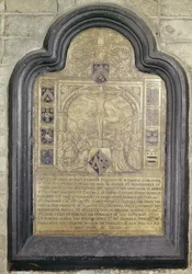 Epitafium av Francois van Wychhuus, slutet av 1500-talet (mässing)