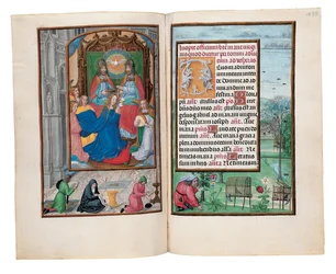 Folios från Rothschilds timbok, Gent eller Brygge, c.1505