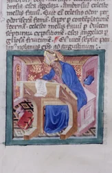 Ms Gen 1111 Page från Legenda Aurea, Brygge, c.1400-10