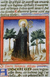 Ms Gen 1111 Page från Legenda Aurea, Brygge, c.1400-10