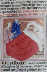 Ms Gen 1111 Page från Legenda Aurea, Brygge, c.1400-10