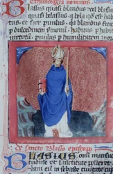 Ms Gen 1111 Page från Legenda Aurea, Brygge, c.1400-10
