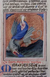 Ms Gen 1111 Page från Legenda Aurea, Brygge, c.1400-10