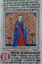 Ms Gen 1111 Page från Legenda Aurea, Brygge, c.1400-10