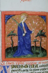 Ms Gen 1111 Page från Legenda Aurea, Brygge, c.1400-10