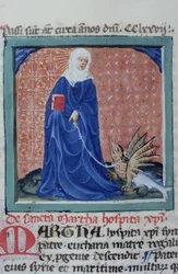 Ms Gen 1111 Page från Legenda Aurea, Brygge, c.1400-10