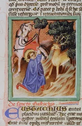 Ms Gen 1111 Page från Legenda Aurea, Brygge, c.1400-10