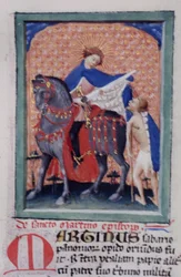 Ms Gen 1111 Page från Legenda Aurea, Brygge, c.1400-10