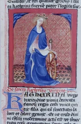 Ms Gen 1111 Page från Legenda Aurea, Brygge, c.1400-10