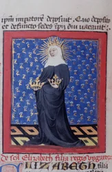 Ms Gen 1111 Page från Legenda Aurea, Brygge, c.1400-10