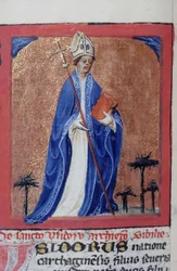 Ms Gen 1111 Page från Legenda Aurea, Brygge, c.1400-10