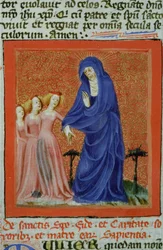Ms Gen 1111 Page från Legenda Aurea, Brygge, c.1400-10