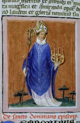 Ms Gen 1111 Page från Legenda Aurea, Brygge, c.1400-10