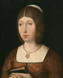 Porträtt av Isabella "Katoliken", drottning av Kastilien, c.1490