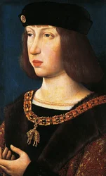 Porträtt av Filip I av Kastilien, känd som Den sköne, kunglig gemål av Kastilien och Leon