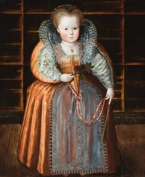 Porträtt av ett barn, sägs vara drottning Elizabeth