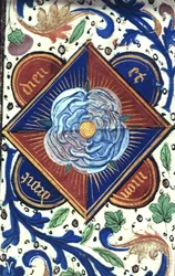 Roy 14E.IV fol.10 White Rose of the House of York, från 