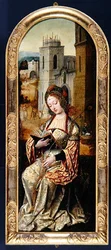 St. Barbara, tidigt 1500-tal (olja på panel)