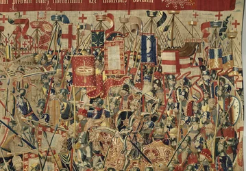 Gobeläng som visar erövringarna av kung Alfonso V av Portugal