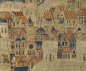 Gobeläng som visar erövringarna av kung Alfonso V av Portugal