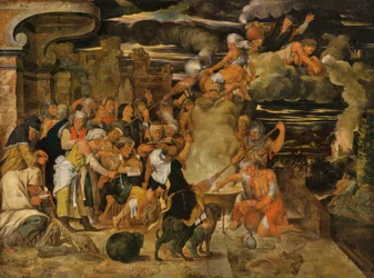 Häxornas sabbat (olja på pannå)