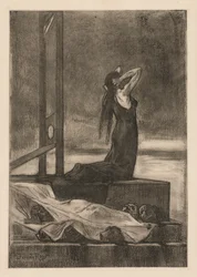 Dödsstraff: Dödsögonblickets smärta, omkring 1880