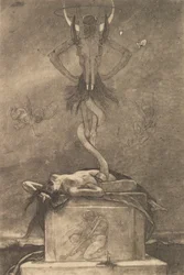Offret, ur De sataniska, ca 1882