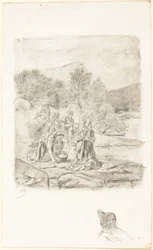 Tvättskvinnor, ca 1884-1887.