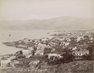 Beirut. Sett från American College, ca. 1870.