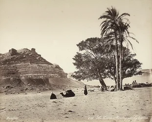Ökenområde i utkanten av Kairo, Egypten