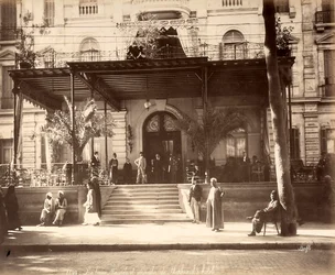 Entré till Hotel Shepheard i Kairo