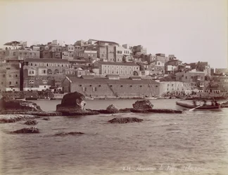 Panorama över Jaffa, ca. 1880.