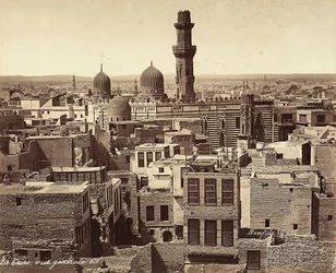 Panoramautsikt över Kairo, Egypten