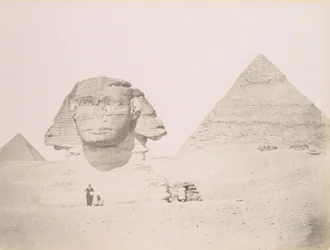 Pyramides et le Sphinx, 1860-70-tal, tryckt ca. 1870.