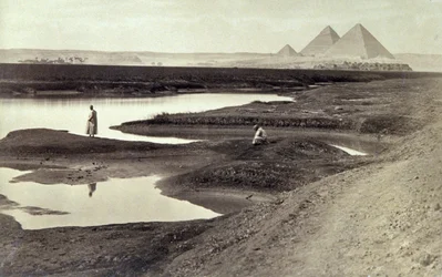 Pyramiderna i Giza, ca 1880
