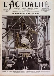 Invigning av monumentet till Victor Hugo av Barrias, Paris, 17 januari