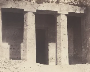 Béni-Haçan, Hypogean Architecture - Tomb of Amonei, 1851-52, tryckt 1853-54.