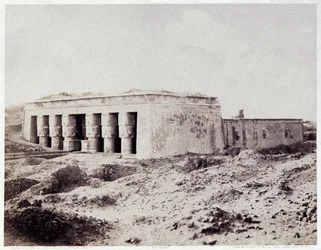 Dendera, Egypten, ca 1850 (foto)