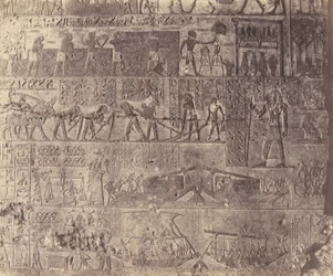 El-Kab éléthya, Hypogeisk arkitektur - Phapés grav - Sculptu..., 1851-52, tryckt 1853-54.