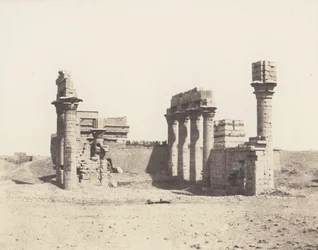 Erment Hermonthis, Vue Générale des Ruines -Temple et Mammisi, 1851-52, tryckt 1853-54.