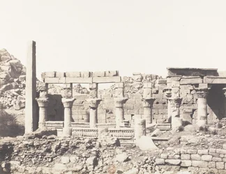Ile de Fileh Philæ, edifice du Sud et Partie de la Colonnade Occiden..., 1851-52, tryckt 1853-54.