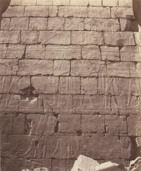 Karnak Thebe, Palace - Hypostyle Hall - Decoration of the Int..., 1851-52, tryckt 1853-54.