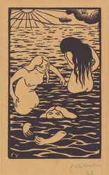 Tre badgäster